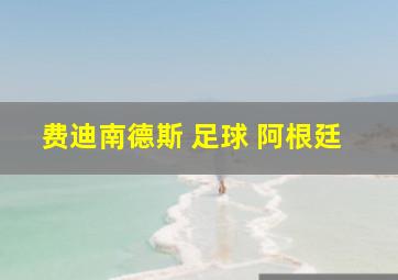 费迪南德斯 足球 阿根廷